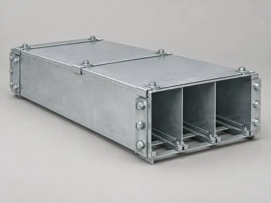 Compartmented heavy-duty cable duct