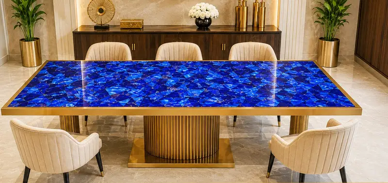 Lapis lazuli dining table