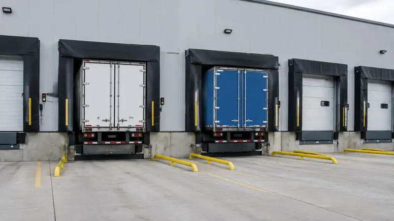 Loading docks with levellers and shelters