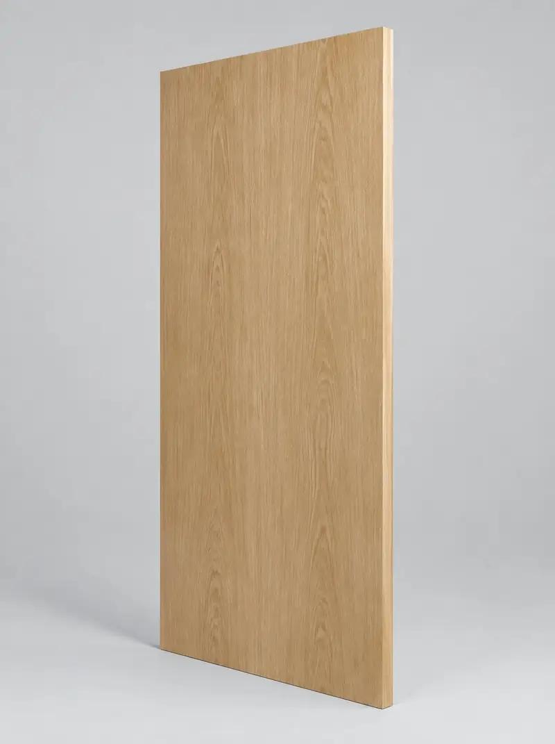 Flush door leaf